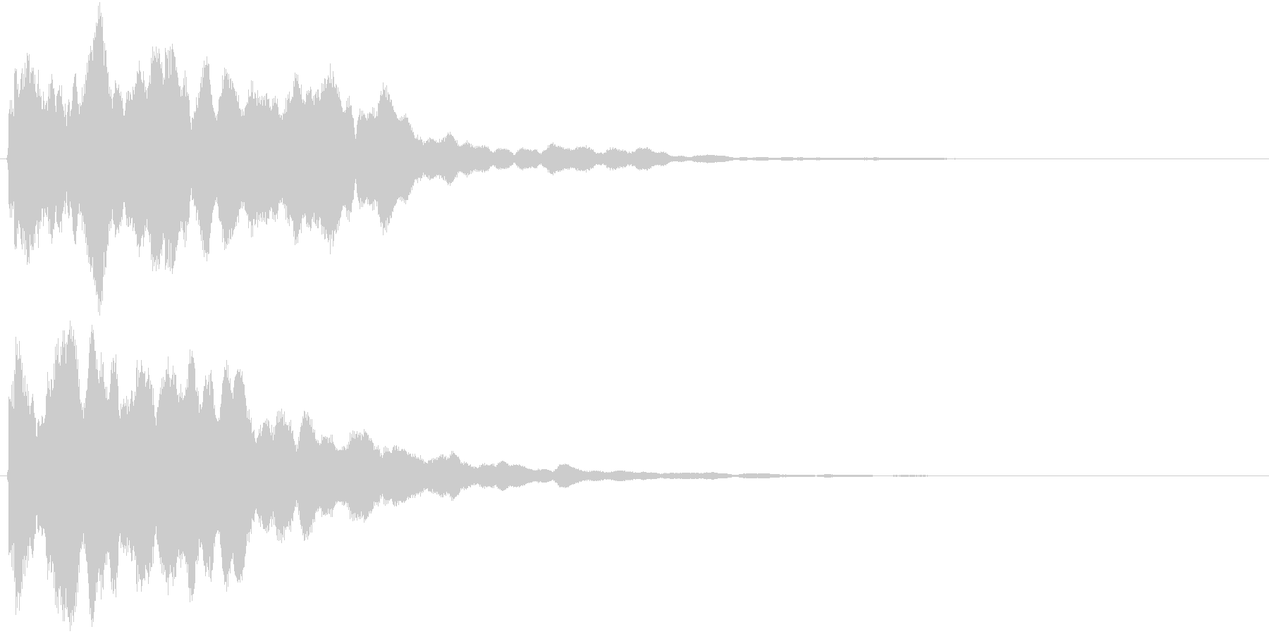 鐘の音でホラー系に使えますの未再生の波形