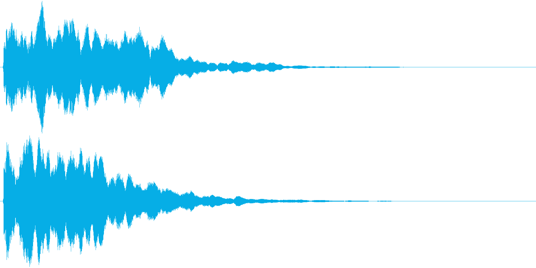 鐘の音でホラー系に使えますの再生済みの波形