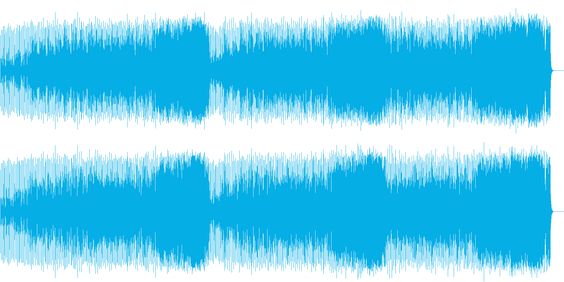 ダンサブルなポップ(フルサイズ)の再生済みの波形