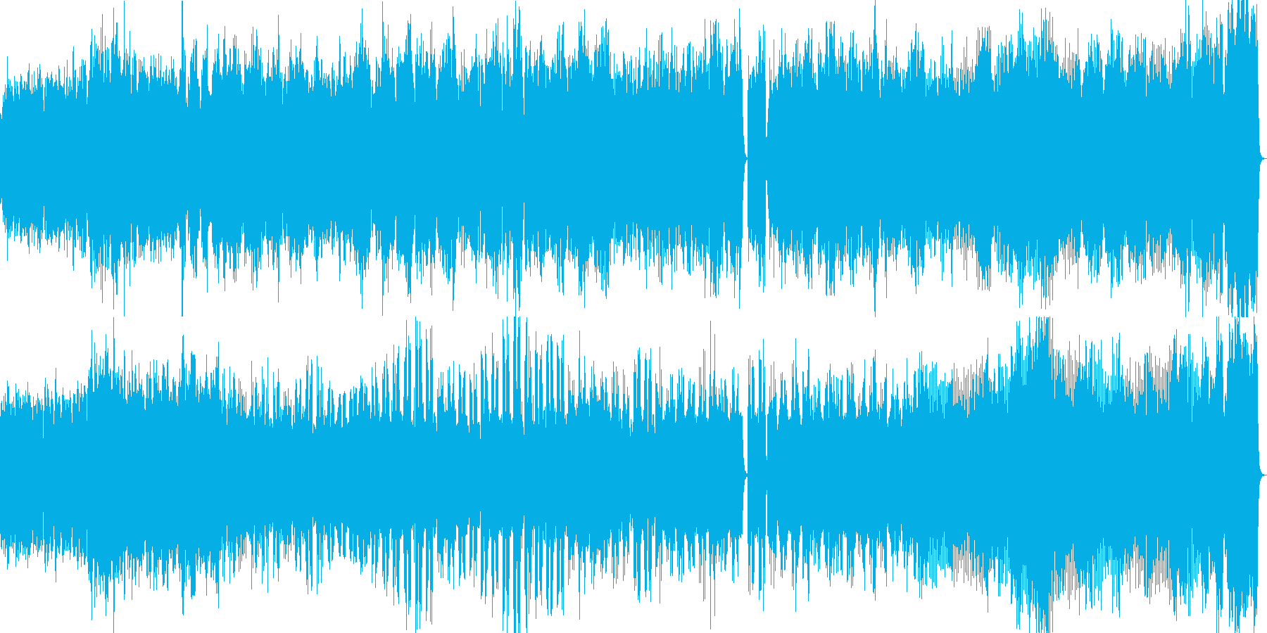 ダークで悲壮感の漂うストリングス曲の再生済みの波形