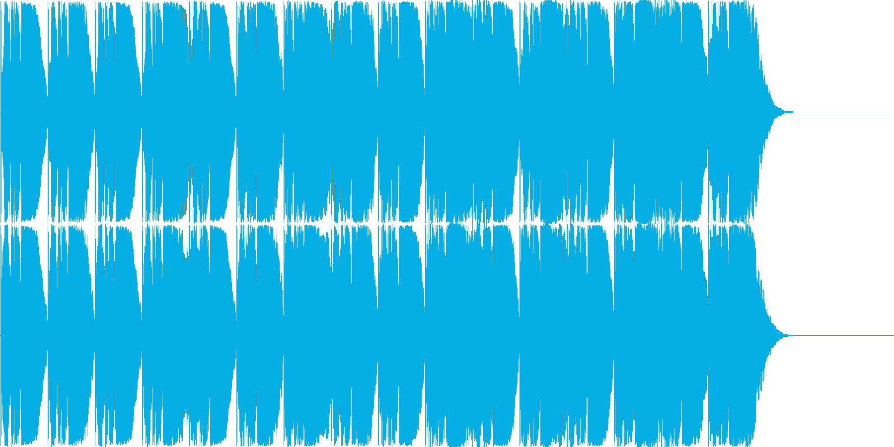 穏やかな曲ですの再生済みの波形