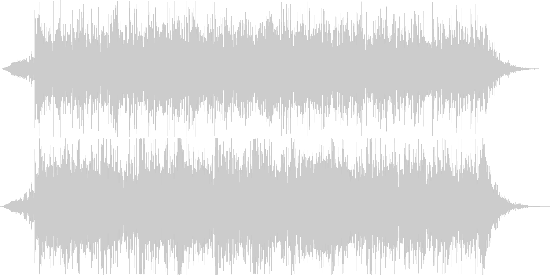 ダークで緊張感のある曲の未再生の波形