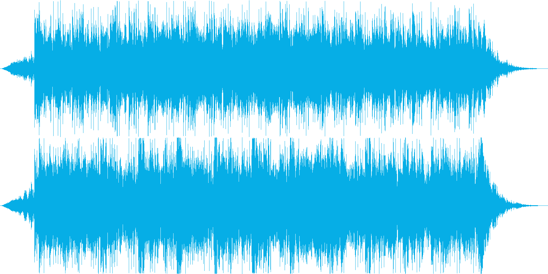 ダークで緊張感のある曲の再生済みの波形