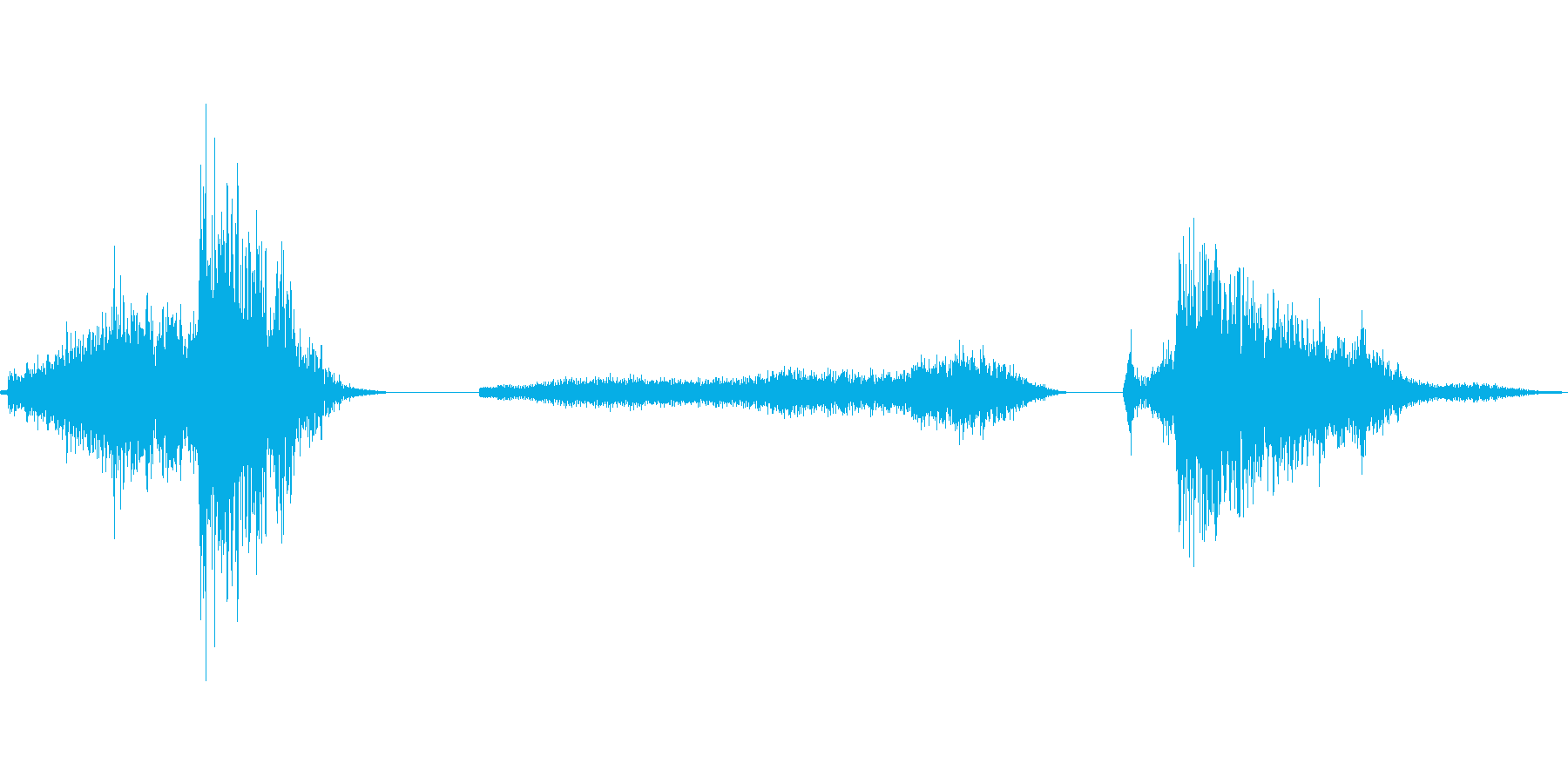 エレベーターが閉まり、上昇し開く音ですの再生済みの波形