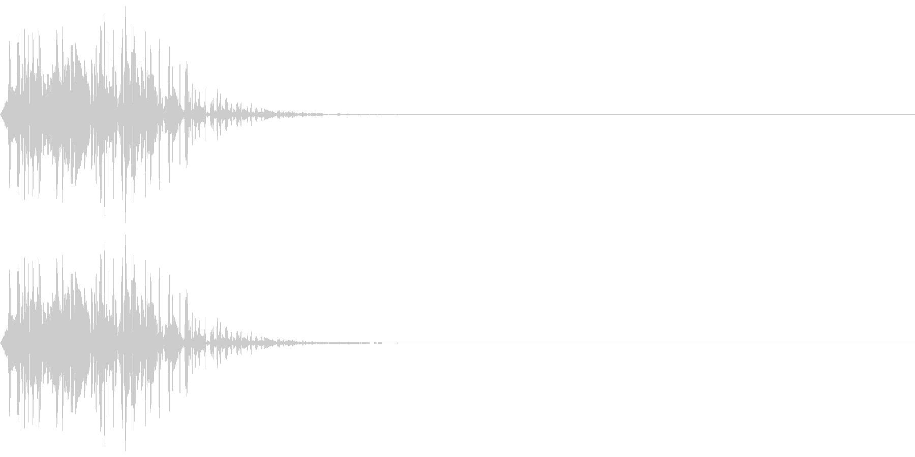 打撃音(マイナス_低音_ダメージ)の未再生の波形