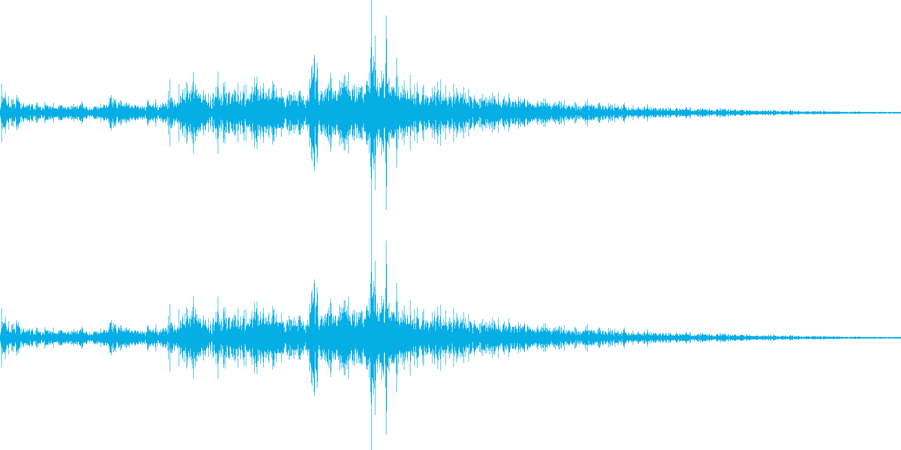 ビシャッ!(元気よく打ち水をする音)の再生済みの波形