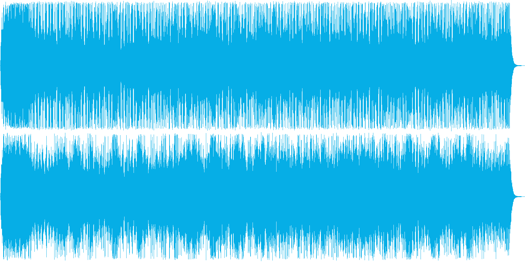 ファンタジーなシンセ・打楽器などの曲の再生済みの波形