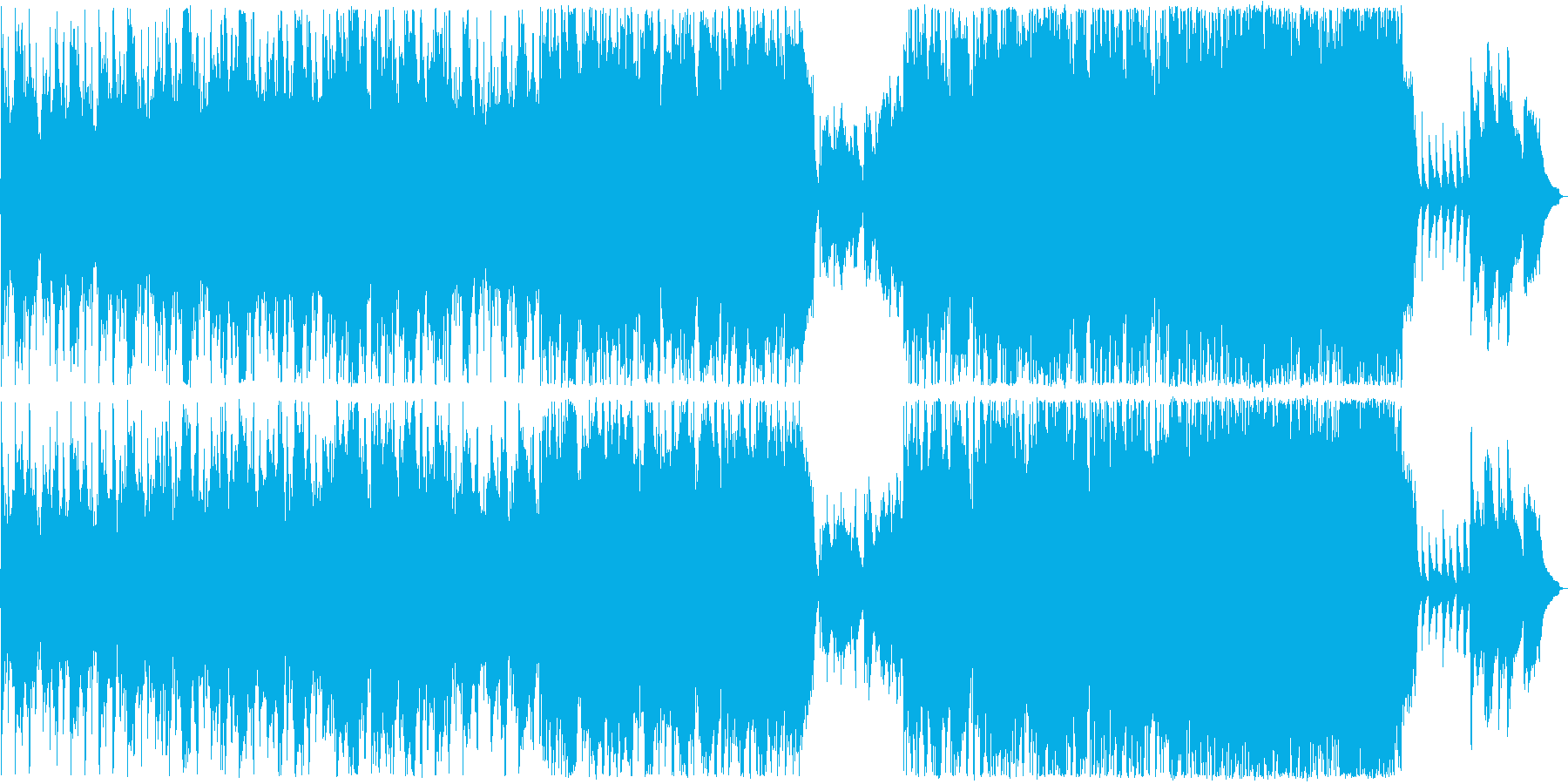 ピンクフロイド風の物悲しいBGM2の再生済みの波形
