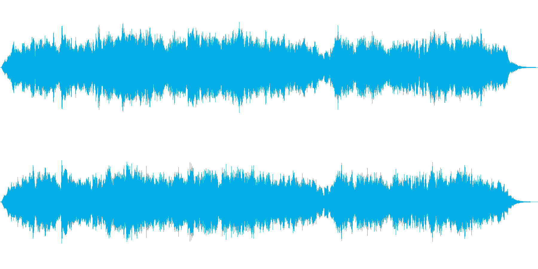クラリネットとシンセのほのぼのジングルの再生済みの波形