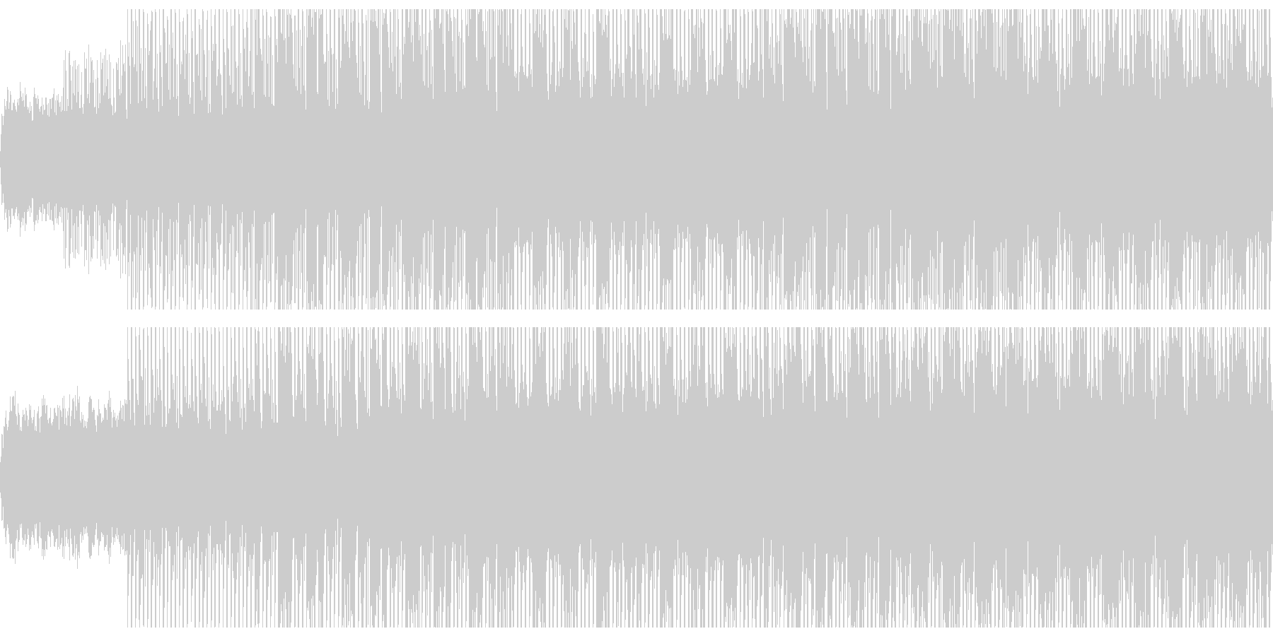 シンキングタイム(Loop対応)の未再生の波形