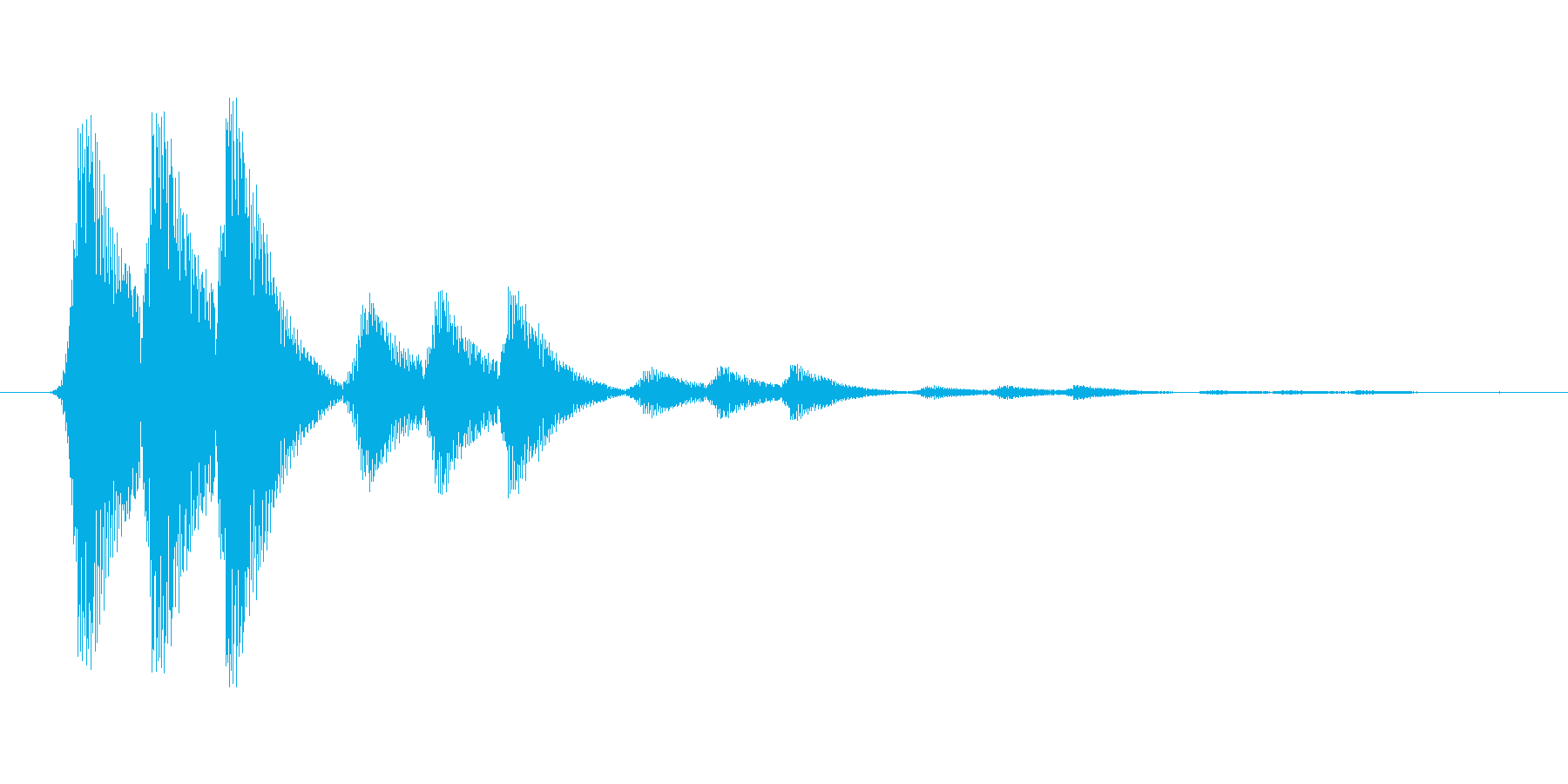 ファミコン風効果音 決定音系です 23の再生済みの波形