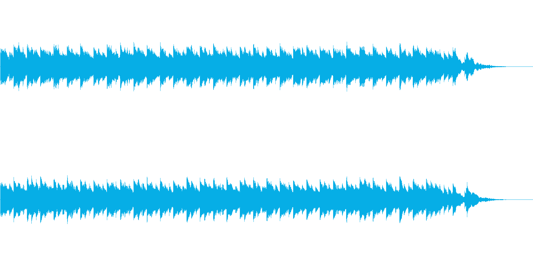 【ホラー系BGM】不気味な洋風ホラー曲の再生済みの波形