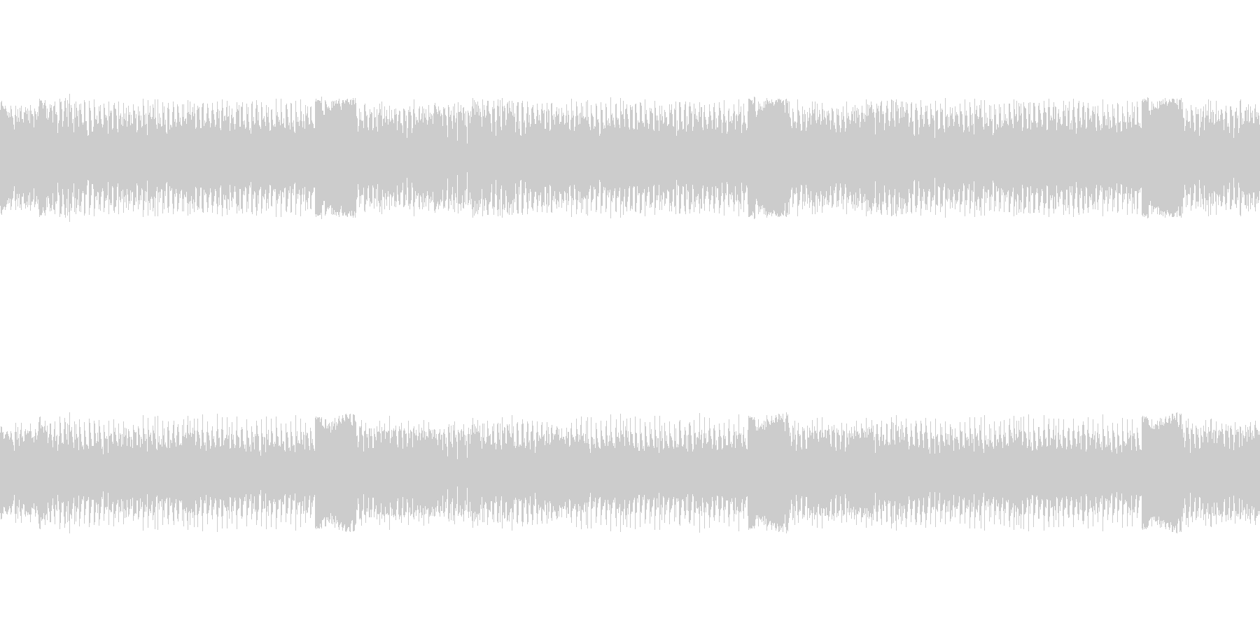 怪獣登場風の曲の未再生の波形