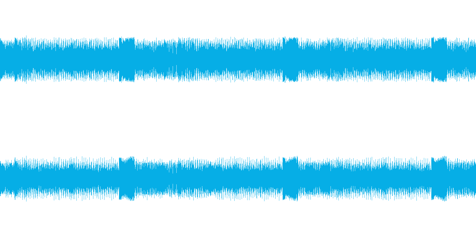 怪獣登場風の曲の再生済みの波形